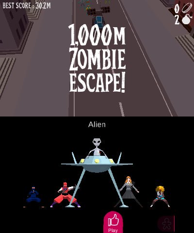 1000m Zombie Escape! (Nintendo 3DS)