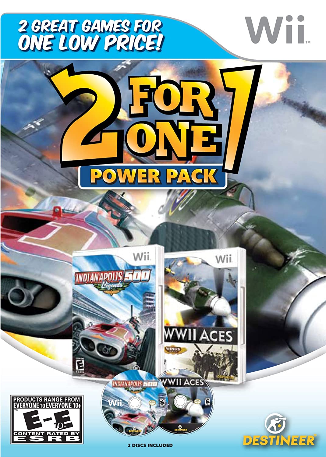 2-for-1 Power Pack: Indianapolis 500 Legends/WWII Aces (Wii (Original))