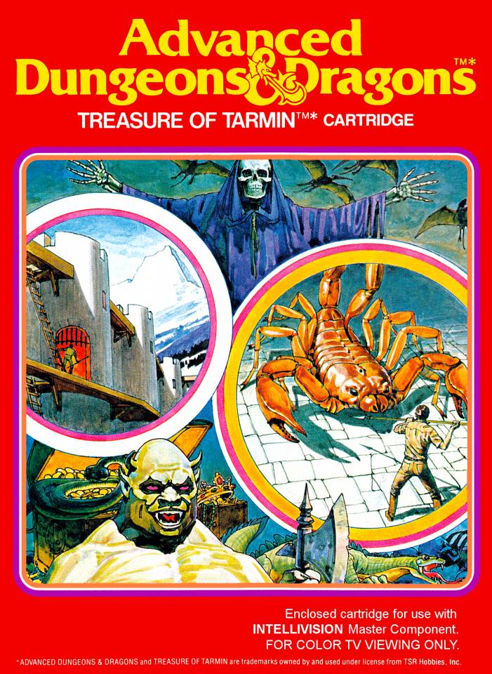ADVANCED DUNGEONS & DRAGONS: TREASURE OF TARMIN Cartridge (Intellivision)