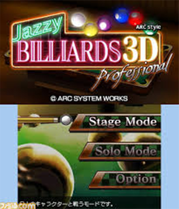 Arc Style: Jazzy Billiards 3D Professional (Nintendo 3DS)