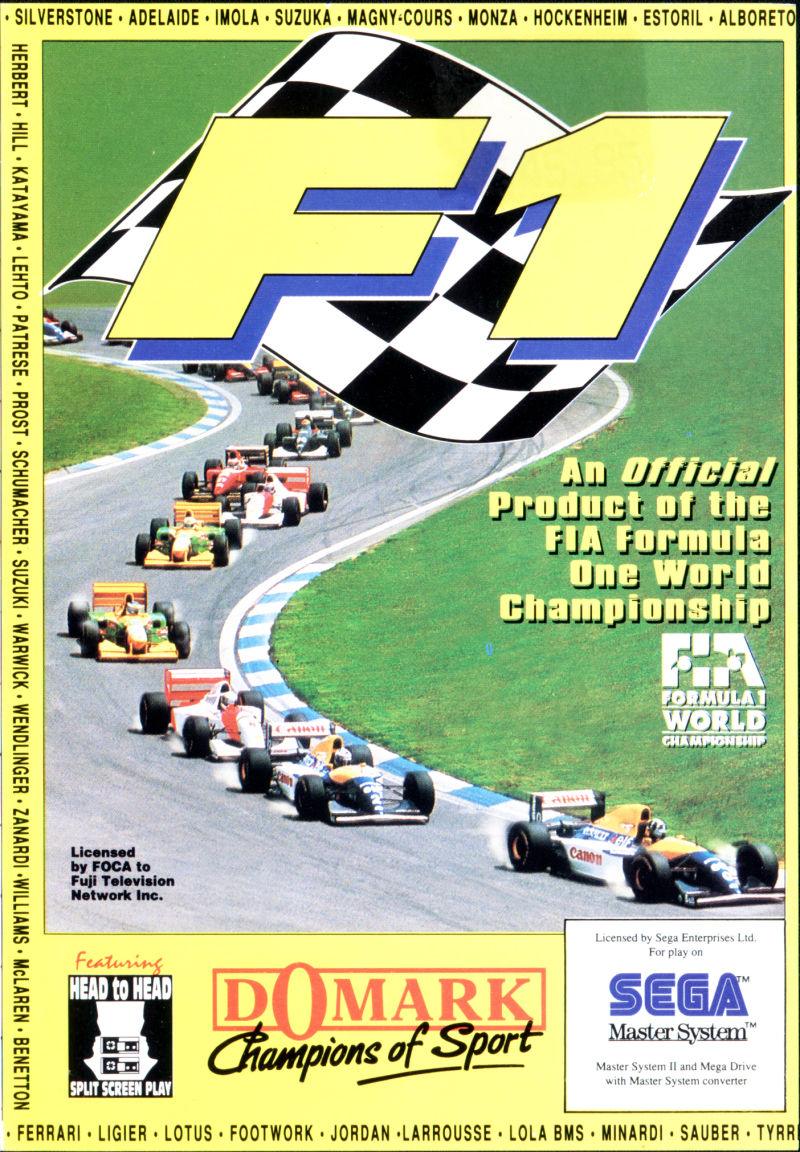 F1
Formula OneBR (Sega Master Drive)