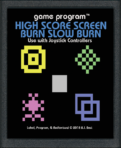 High Score Screen Burn Slow Burn (Atari 2600)