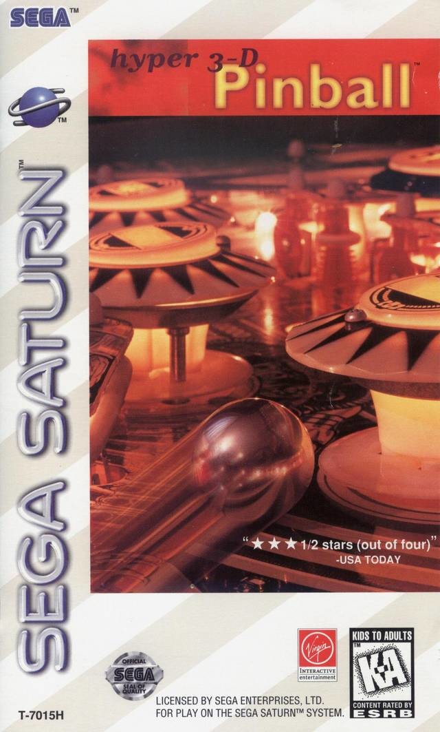 Hyper 3-D Pinball (NA) / Tilt! (EU) / Hyper 3D Pinball (JP) (Sega Saturn)