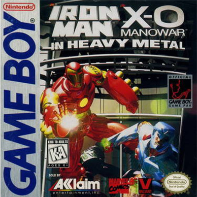 Iron Man and X-O Manowar in Heavy Metal (Super Game Boy)