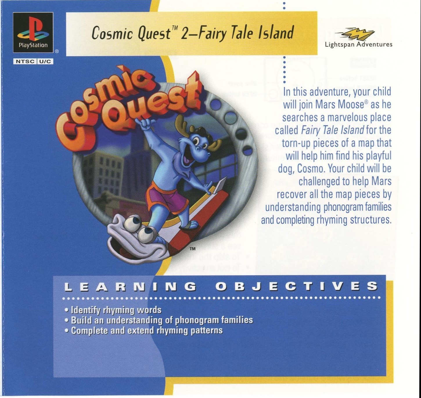 Mars Moose Cosmic Quest 2: Fairy Tale Island (PlayStation 1)