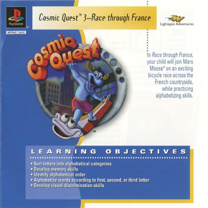 Mars Moose Cosmic Quest 3: Race Through France (PlayStation 1)