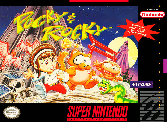 Pocky & Rocky / KiKi KaiKai: Nazo no Kuro Mantle (JP) (Super Nintendo Entertainment System (SNES))