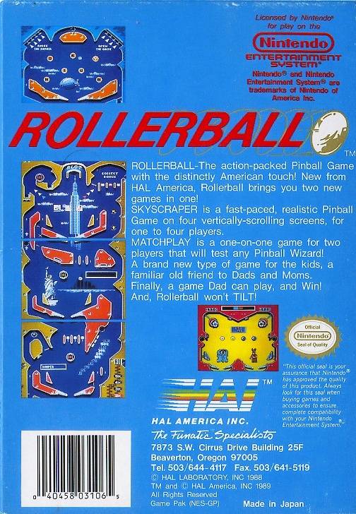 Rollerball (Nintendo Entertainment System (NES))