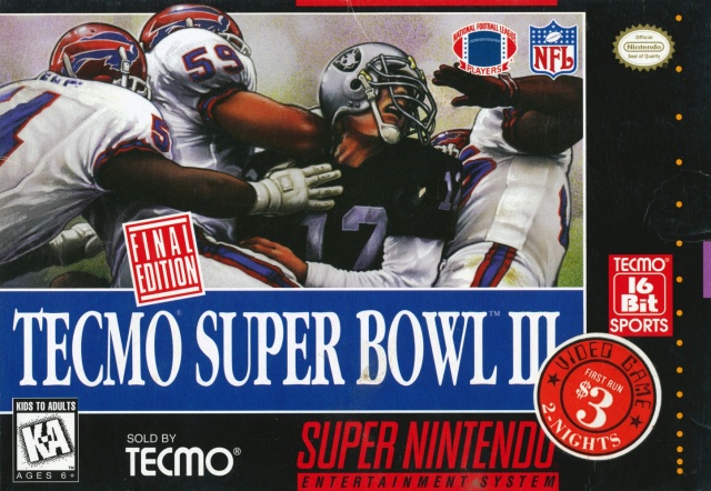 Tecmo Super Bowl III: Final Edition (Super Nintendo Entertainment System (SNES))