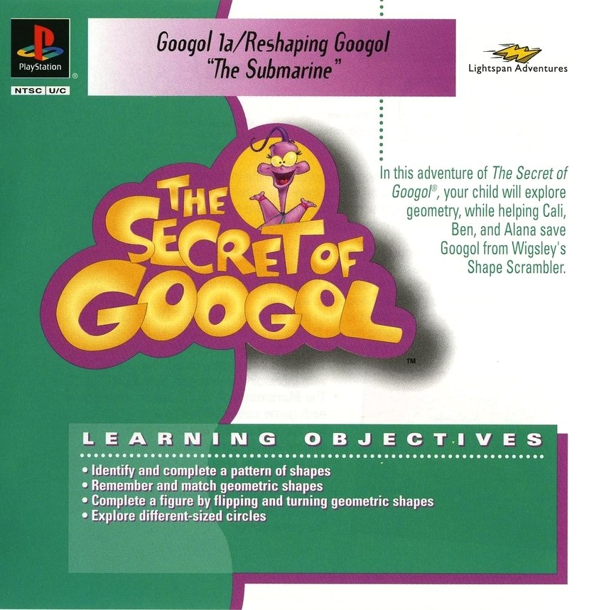 The Secret of Googol: Reshaping Googol - The Submarine (PlayStation 1)