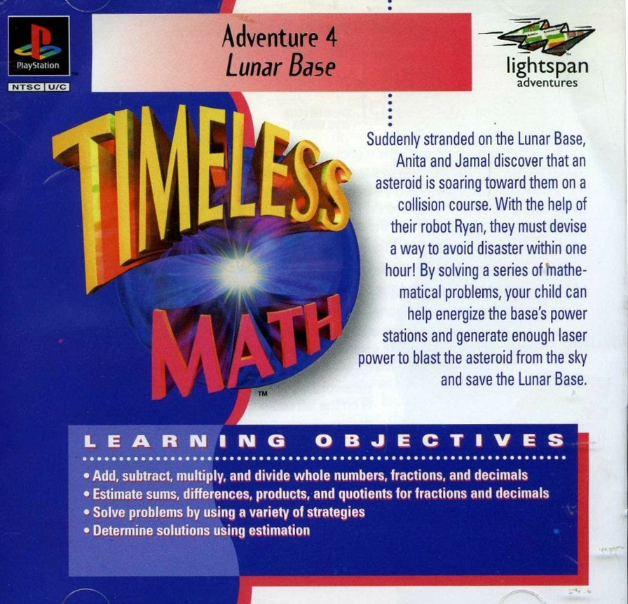 Timeless Math: Lunar Base (PlayStation 1)