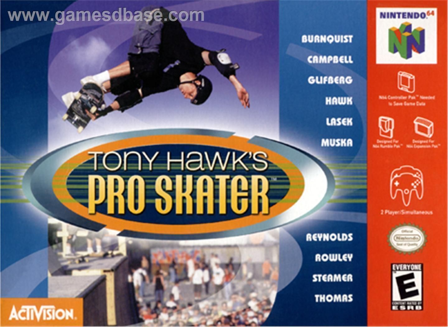 Tony Hawk's Pro Skater / Tony Hawk's Skateboarding PAL (Nintendo 64)