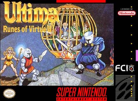 Ultima: Runes of Virtue II / Ultima Gaiden: Kuro Kishi no Inbou (JP) (Super Nintendo Entertainment System (SNES))
