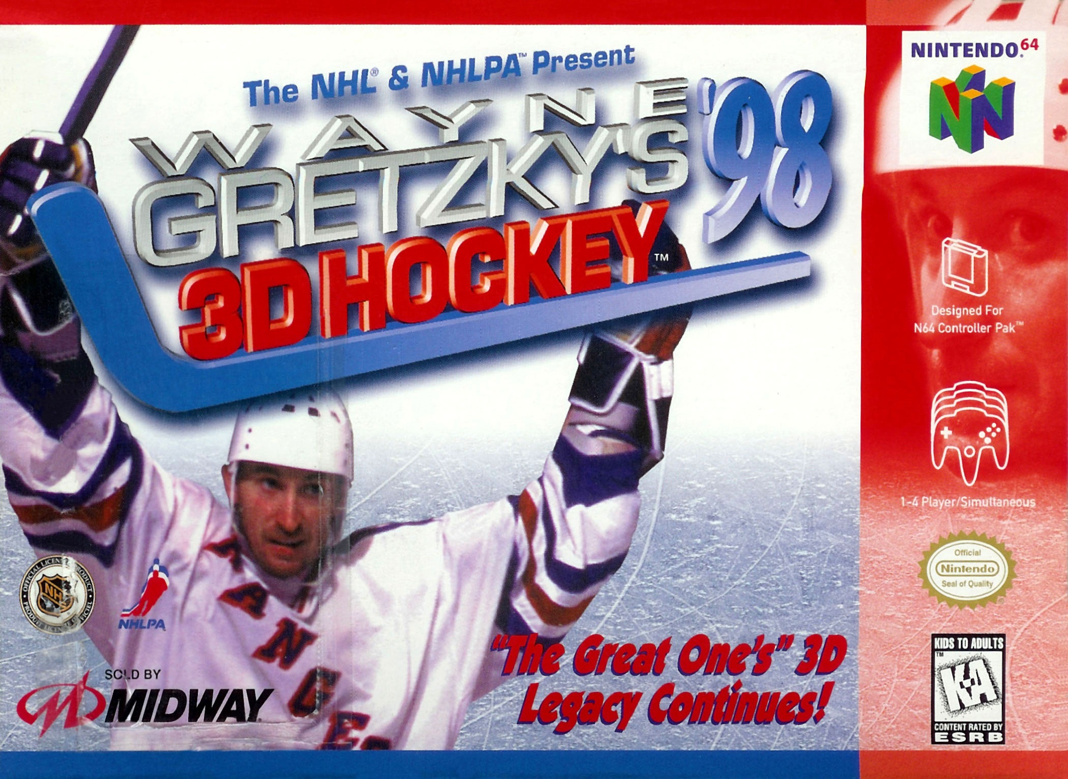 Wayne Gretzky's 3D Hockey '98 (PlayStation 1)